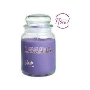 Vela Large Petali LAVENDER 510grs. 100hrs